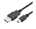 Kabel USB Mini USB 1m czarny do ładowania i transferu danych Kabel USB Mini USB 1m czarny do ładowania i transferu danych