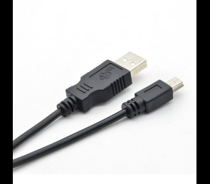 Kabel USB Mini USB 1m czarny do ładowania i transferu danych