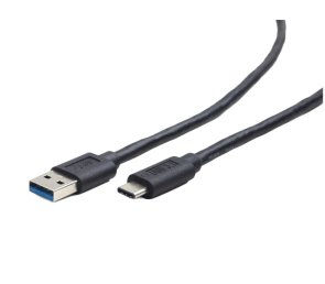 Kabel USB Type-C Męski 3.0 1.8m czarny szybka transmisja danych