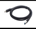 Kabel USB Type-C Męski 3.0 1.8m czarny szybka transmisja danych Kabel USB Type-C Męski 3.0 1.8m czarny szybka transmisja danych