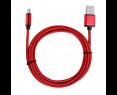 Kabel USB USB C 1.5m rubinowy szybkie ładowanie do smartfona Kabel USB USB C 1.5m rubinowy szybkie ładowanie do smartfona