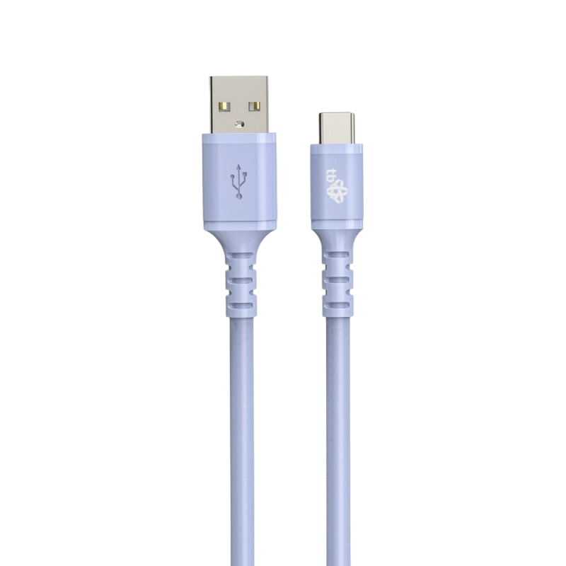 Kabel USB USB C 1m silikonowy fioletowy szybkie ładowanie Kabel USB USB C 1m silikonowy fioletowy szybkie ładowanie