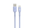Kabel USB USB C 1m silikonowy fioletowy szybkie ładowanie Kabel USB USB C 1m silikonowy fioletowy szybkie ładowanie