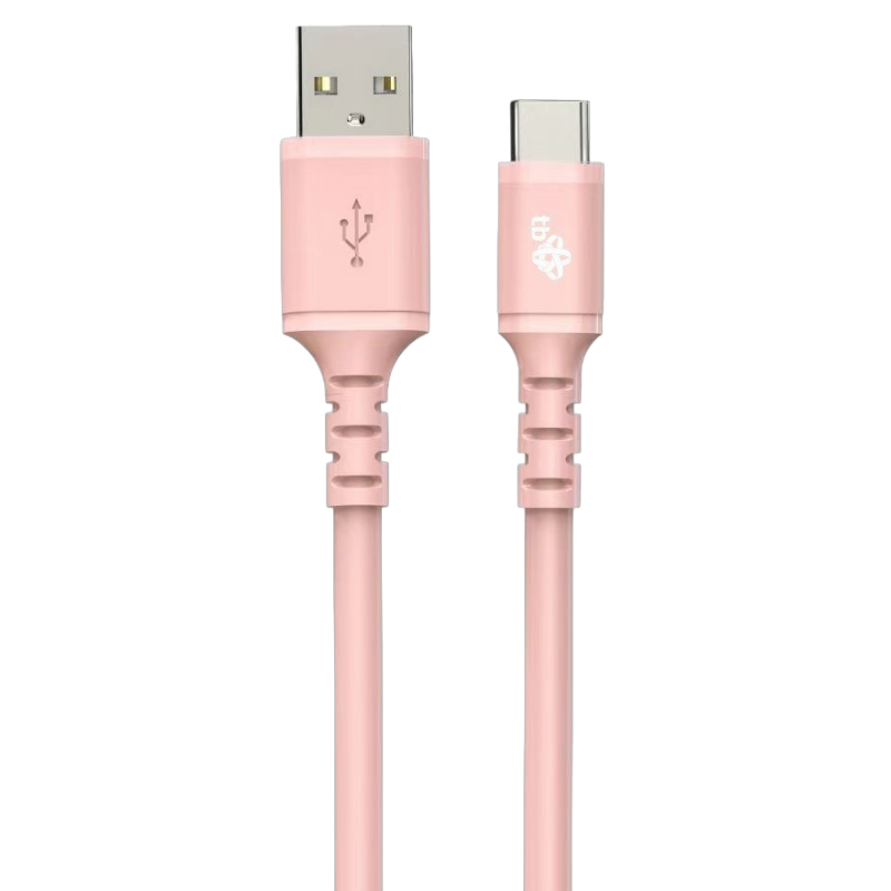 Kabel USB USB C 1m szybkie ładowanie silikonowy różowy Kabel USB USB C 1m szybkie ładowanie silikonowy różowy
