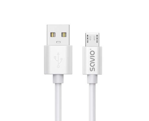 Kabel USB-A micro USB 3m 2A SAVIO CL-167 szybkie ładowanie