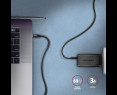 Kabel USB-C AXAGON BUCM3-CM15AB 1.5m PD 60W lekki szybki transfer danych Kabel USB-C AXAGON BUCM3-CM15AB 1.5m PD 60W lekki szybki transfer danych