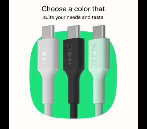 Kabel USB-C Green Cell PowerStream 100W czarny 1,2m nylonowy