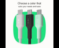 Kabel USB-C Green Cell PowerStream 100W czarny 1,2m nylonowy Kabel USB-C Green Cell PowerStream 100W czarny 1,2m nylonowy