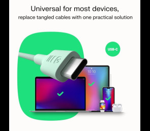 Kabel USB-C Green Cell PowerStream 100W czarny 1,2m nylonowy