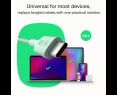 Kabel USB-C Green Cell PowerStream 100W czarny 1,2m nylonowy Kabel USB-C Green Cell PowerStream 100W czarny 1,2m nylonowy