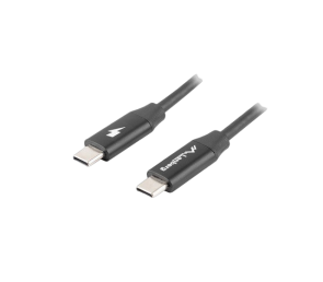 Kabel USB-C M/M 2.0 Lanberg czarny 1.8m szybkie ładowanie Quick Charge 4.0