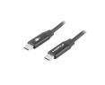 Kabel USB-C M/M 2.0 Lanberg czarny 1.8m szybkie ładowanie Quick Charge 4.0 Kabel USB-C M/M 2.0 Lanberg czarny 1.8m szybkie ładowanie Quick Charge 4.0