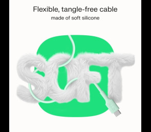 Kabel USB-C PowerFlex 100W silikonowy 1.2m czarny do ładowania