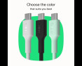 Kabel USB-C PowerFlex 100W silikonowy 1.2m czarny do ładowania Kabel USB-C PowerFlex 100W silikonowy 1.2m czarny do ładowania