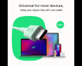 Kabel USB-C PowerFlex 100W silikonowy 1.2m czarny do ładowania Kabel USB-C PowerFlex 100W silikonowy 1.2m czarny do ładowania