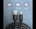 Kabel USB-C USB-A AXAGON BUCM-AM15AB premium 1,5m szybkie ładowanie Kabel USB-C USB-A AXAGON BUCM-AM15AB premium 1,5m szybkie ładowanie