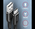Kabel USB-C USB-A AXAGON BUCM-AM15AB premium 1,5m szybkie ładowanie Kabel USB-C USB-A AXAGON BUCM-AM15AB premium 1,5m szybkie ładowanie