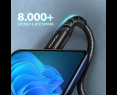 Kabel USB-C USB-A AXAGON BUCM-AM15AB premium 1,5m szybkie ładowanie Kabel USB-C USB-A AXAGON BUCM-AM15AB premium 1,5m szybkie ładowanie