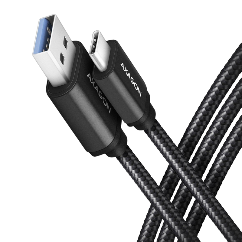 Kabel USB-C USB-A AXAGON BUCM3-AM20AB 2m 3A SuperSpeed czarny Kabel USB-C USB-A AXAGON BUCM3-AM20AB 2m 3A SuperSpeed czarny