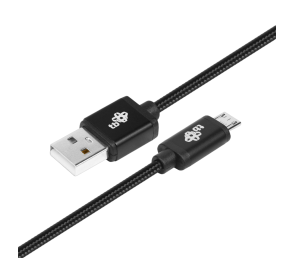 Kabel USB-Micro USB 1.5 m czarny mocny do smartfonów