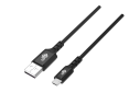 Kabel USB-Micro USB 1m silikonowy czarny Quick Charge Kabel USB-Micro USB 1m silikonowy czarny Quick Charge