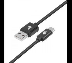 Kabel USB-USB C 1.5m czarny premium Quick Charge do smartfonów
