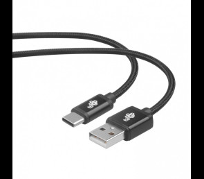 Kabel USB-USB C 1.5m czarny premium Quick Charge do smartfonów