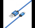Kabel USB-USB C 1.5m niebieski premium do ładowania i transferu Kabel USB-USB C 1.5m niebieski premium do ładowania i transferu