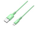 Kabel USB-USB C 1m silikonowy zielony Quick Charge szybkie ładowanie Kabel USB-USB C 1m silikonowy zielony Quick Charge szybkie ładowanie