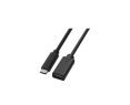Kabel video USB C Thunderbolt 3 1m czarny do 4K z Power Delivery Kabel video USB C Thunderbolt 3 1m czarny do 4K z Power Delivery