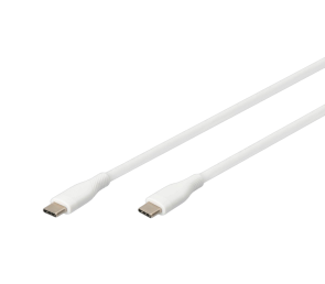 Kabel zasilający Digitus USB-C 2m silikonowy 60W biały szybkie ładowanie