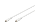 Kabel zasilający Digitus USB-C 2m silikonowy 60W biały szybkie ładowanie Kabel zasilający Digitus USB-C 2m silikonowy 60W biały szybkie ładowanie