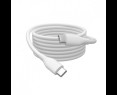 Kabel zasilający Digitus USB-C 2m silikonowy 60W biały szybkie ładowanie Kabel zasilający Digitus USB-C 2m silikonowy 60W biały szybkie ładowanie