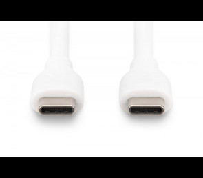 Kabel zasilający Digitus USB-C 2m silikonowy 60W biały szybkie ładowanie
