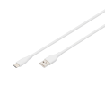 Kabel zasilający USB-A do USB-C 1m silikonowy 60W biały Kabel zasilający USB-A do USB-C 1m silikonowy 60W biały