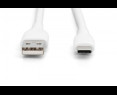 Kabel zasilający USB-A do USB-C 1m silikonowy 60W biały Kabel zasilający USB-A do USB-C 1m silikonowy 60W biały