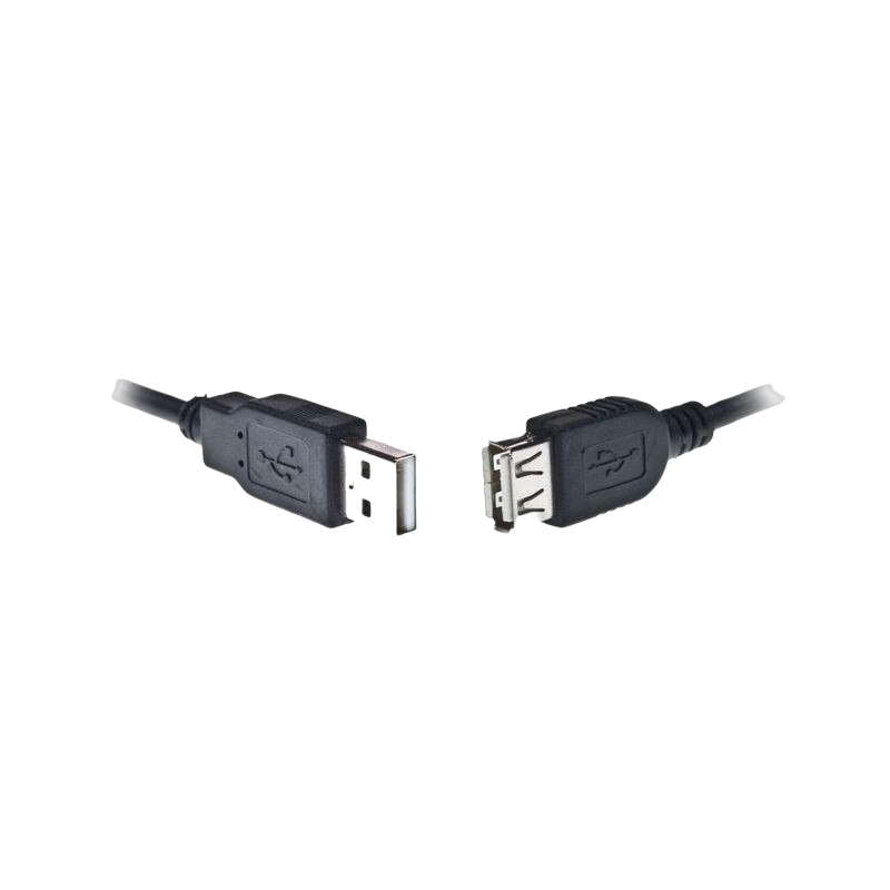 Przedłużacz USB 2.0 AM-AF 1.8m czarny wysokiej jakości Przedłużacz USB 2.0 AM-AF 1.8m czarny wysokiej jakości
