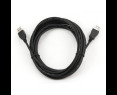 Przedłużacz USB 2.0 AM-AF 4.5m czarny niklowane końcówki Przedłużacz USB 2.0 AM-AF 4.5m czarny niklowane końcówki
