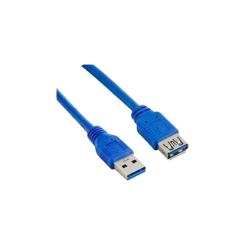 Przedłużacz USB 3.0 Lanberg 1.8m niebieski szybki transfer danych Przedłużacz USB 3.0 Lanberg 1.8m niebieski szybki transfer danych