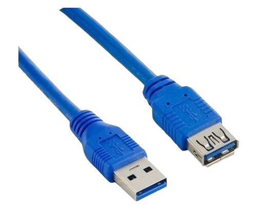 Przedłużacz USB 3.0 Lanberg 1.8m niebieski szybki transfer danych
