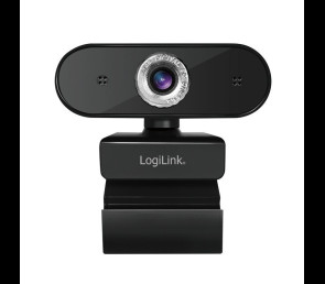 Kamera internetowa LogiLink Full HD z mikrofonem 1080p USB czarna