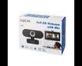 Kamera internetowa LogiLink Full HD z mikrofonem 1080p USB czarna Kamera internetowa LogiLink Full HD z mikrofonem 1080p USB czarna