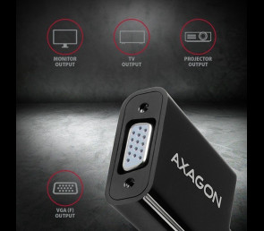 Adapter AXAGON RVH-VGN HDMI do VGA Full HD 1920x1200 aktywny