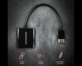 Adapter AXAGON RVH-VGN HDMI do VGA Full HD 1920x1200 aktywny Adapter AXAGON RVH-VGN HDMI do VGA Full HD 1920x1200 aktywny
