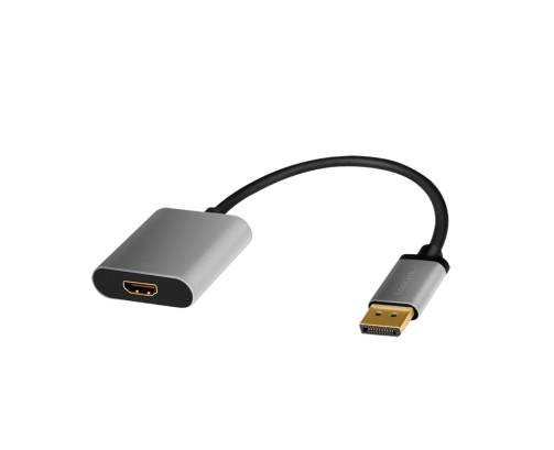 Adapter DisplayPort do HDMI 4K 60Hz aluminiowy 0,15m ekranowany