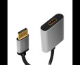 Adapter DisplayPort do HDMI 4K 60Hz aluminiowy 0,15m ekranowany Adapter DisplayPort do HDMI 4K 60Hz aluminiowy 0,15m ekranowany