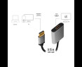 Adapter DisplayPort do HDMI 4K 60Hz aluminiowy 0,15m ekranowany Adapter DisplayPort do HDMI 4K 60Hz aluminiowy 0,15m ekranowany