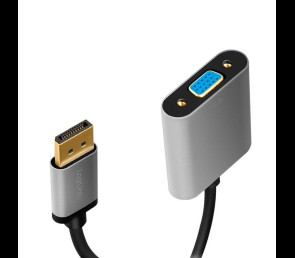 Adapter DP do VGA 1080p 60Hz aluminiowy 0.15m kompaktowy