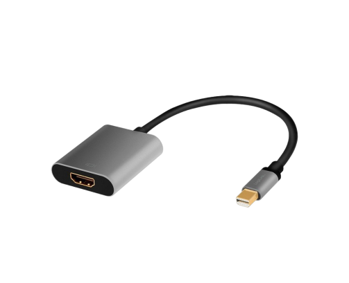 Adapter mDP do HDMI 4K 60Hz aluminiowy 0.15m uniwersalny LogiLink