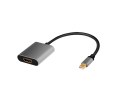 Adapter mDP do HDMI 4K 60Hz aluminiowy 0.15m uniwersalny LogiLink Adapter mDP do HDMI 4K 60Hz aluminiowy 0.15m uniwersalny LogiLink